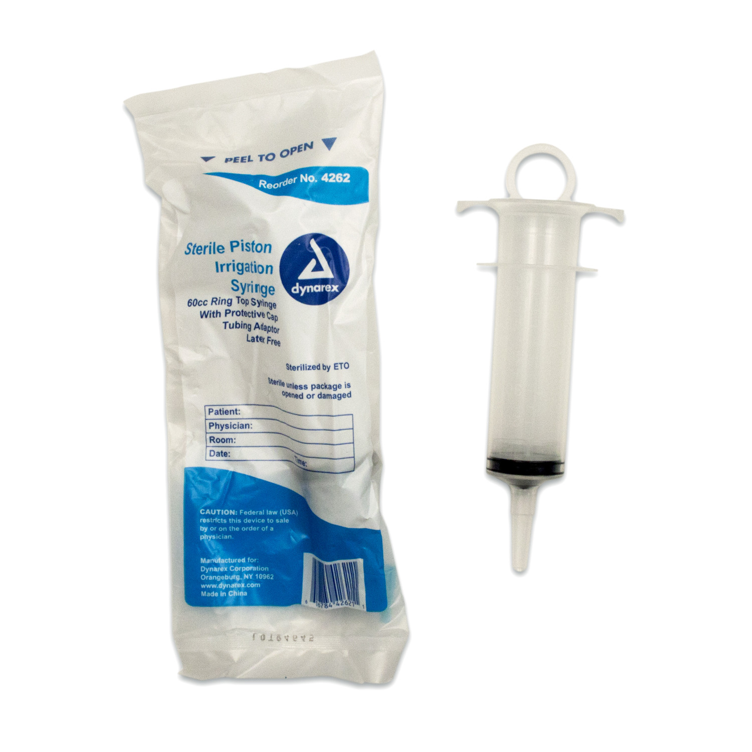 60ml Sterile Piston Irrigation Syringe with Protector Cap #4262, 30%OFF &