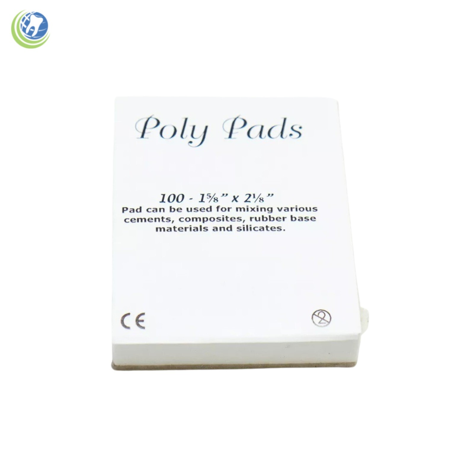 Dental Disposable Mixing Poly Pad 1 5/8″ x 2 1/8″ Pack of 12 (100 sheets/pad)
