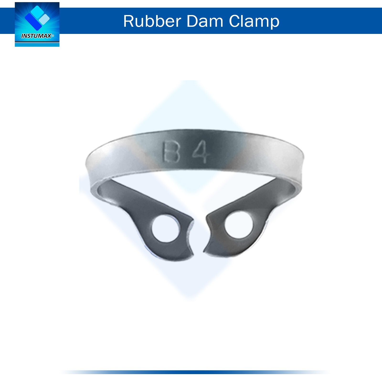 INSTUMAX® Dental Rubber Dam Clamps #B4 – 25Pcs Brinker Endodontic Clamp Pack |