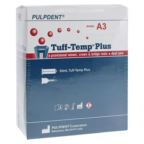 Pulpdent TTPA3 Tuff-Temp Plus Automix Veneer Crown Bridge Resin Cartridge Kit A3