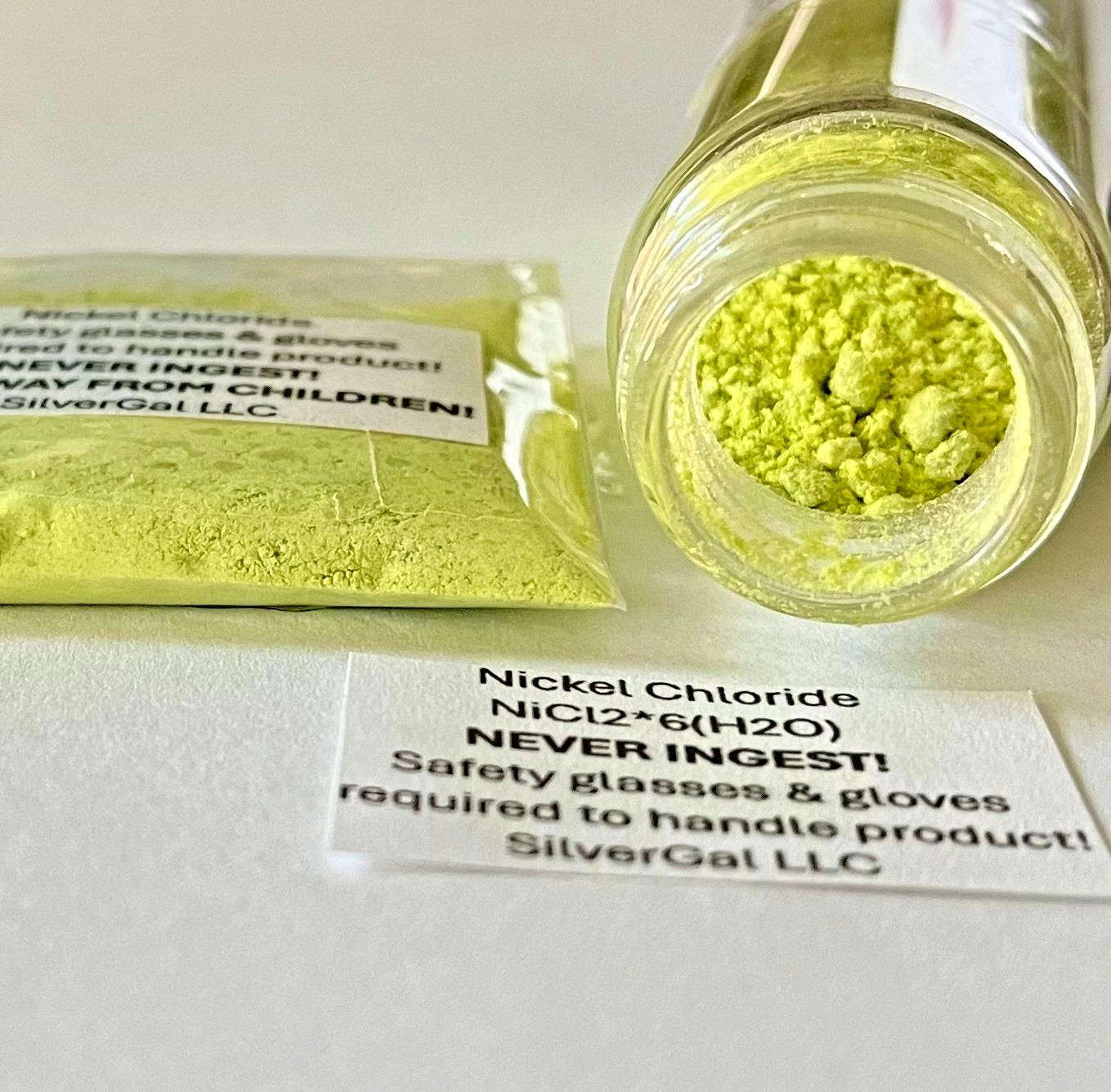 25g Nickel Chloride 99.9%+ NiCl2 x 6(H2O) made in small batches for purity 25 g