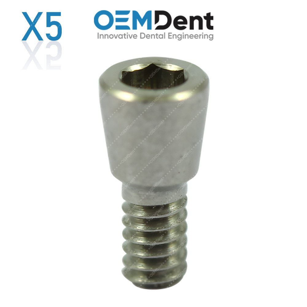 x5 Rosen Screw Compatible for 3i® Osseotite Compatible Multi Unit 1.4 Prosthetic