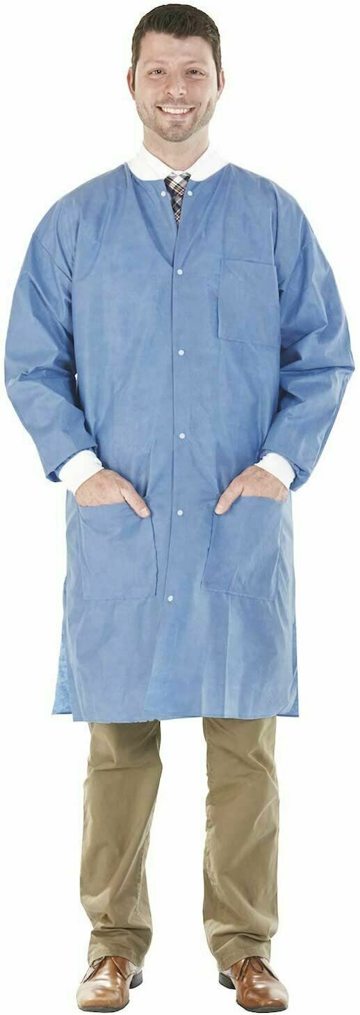 SMS 45 GSM Isolation Gown Water-Repellent Medical Use Medium/Large 2 pockets