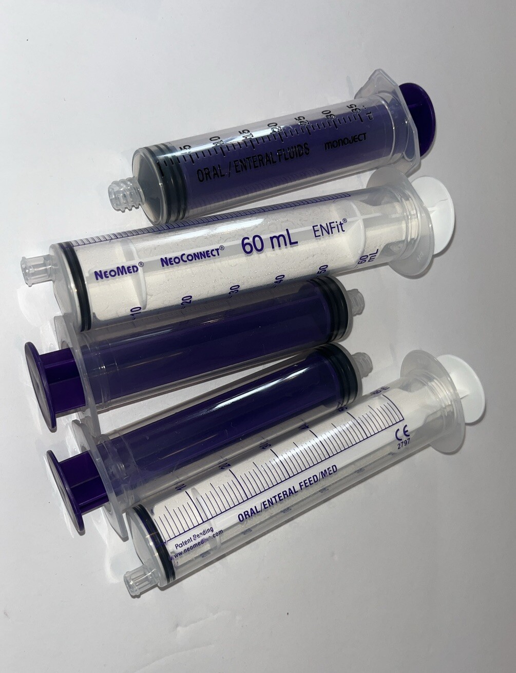 NEW Syringes Non Sterile Multiple Sizes Lot Of 17