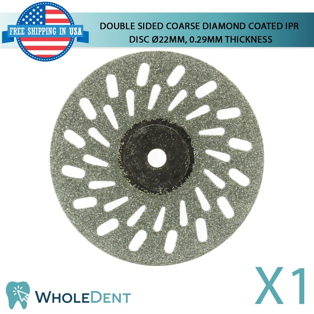 Ortho Dental Coarse Double Sided Diamond Coated Disc IPR Separator Ø22mm, 0.29