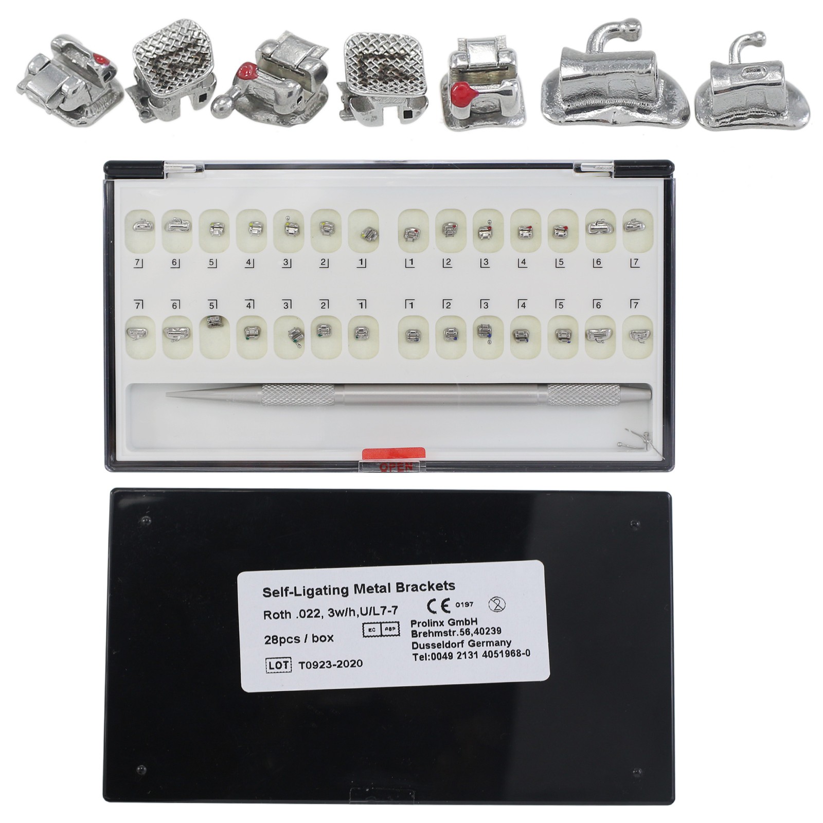 Orthodontic Thomas M Brackets Damon Self Ligating Metal Braces Roth MBT 022 345