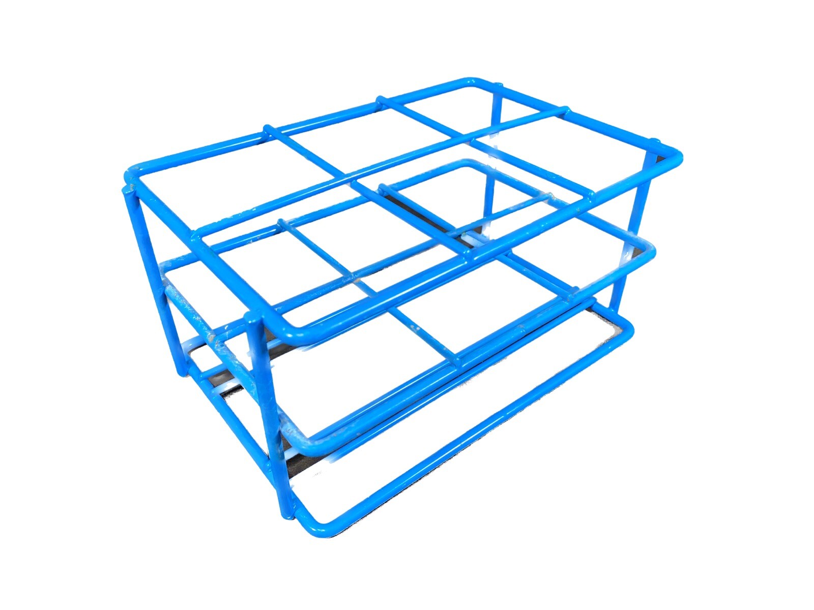 BEL-ART 6-Place Blue Epoxy-Coated Wire Test Tube Rack For 60mm 250mL Tubes