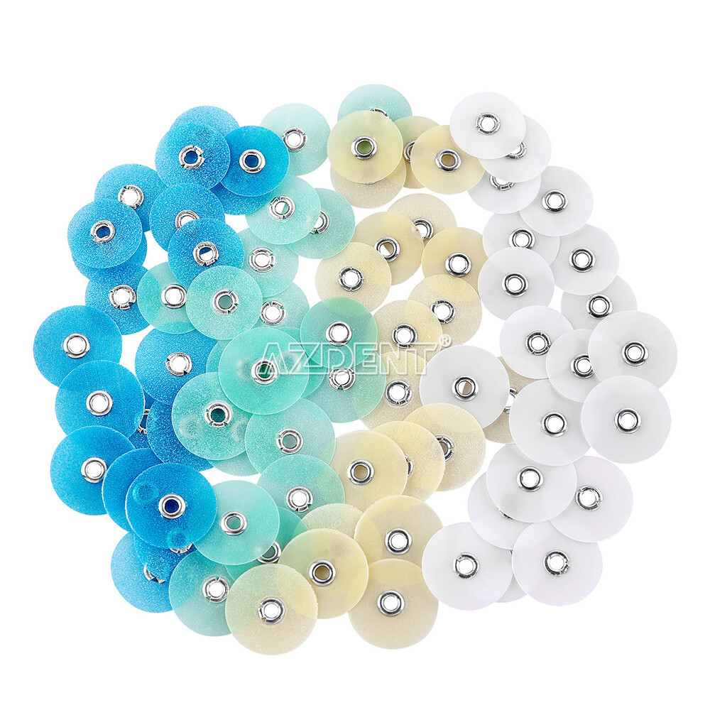 10 Boxes Dental Composite Finishing Polishing Discs assorted kit With Mandrel