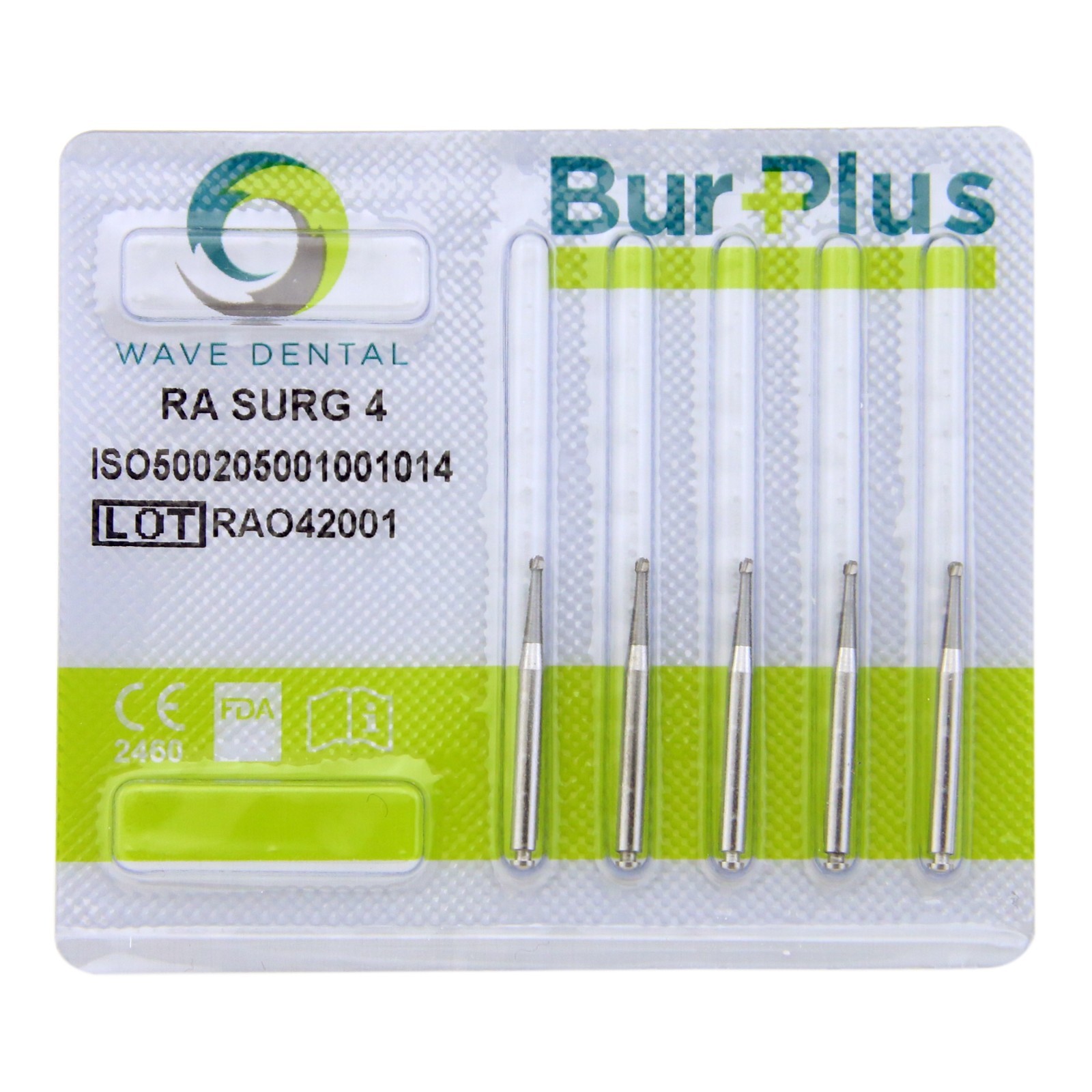 WAVE Dental Surgical Latch Carbide Burs RA SURG Round RA 2 4 6 8 for Slow Speed