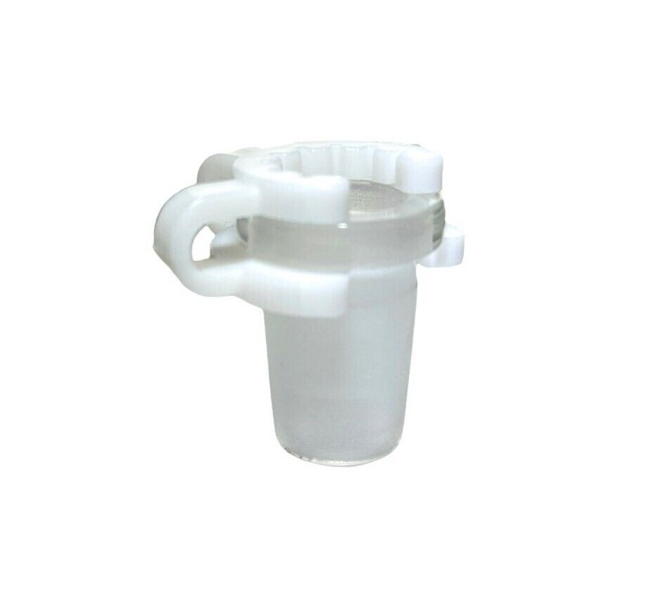 Glass Size Reducer Adapter with Keck Clip (14mm to 10mm and 18mm to 14mm)