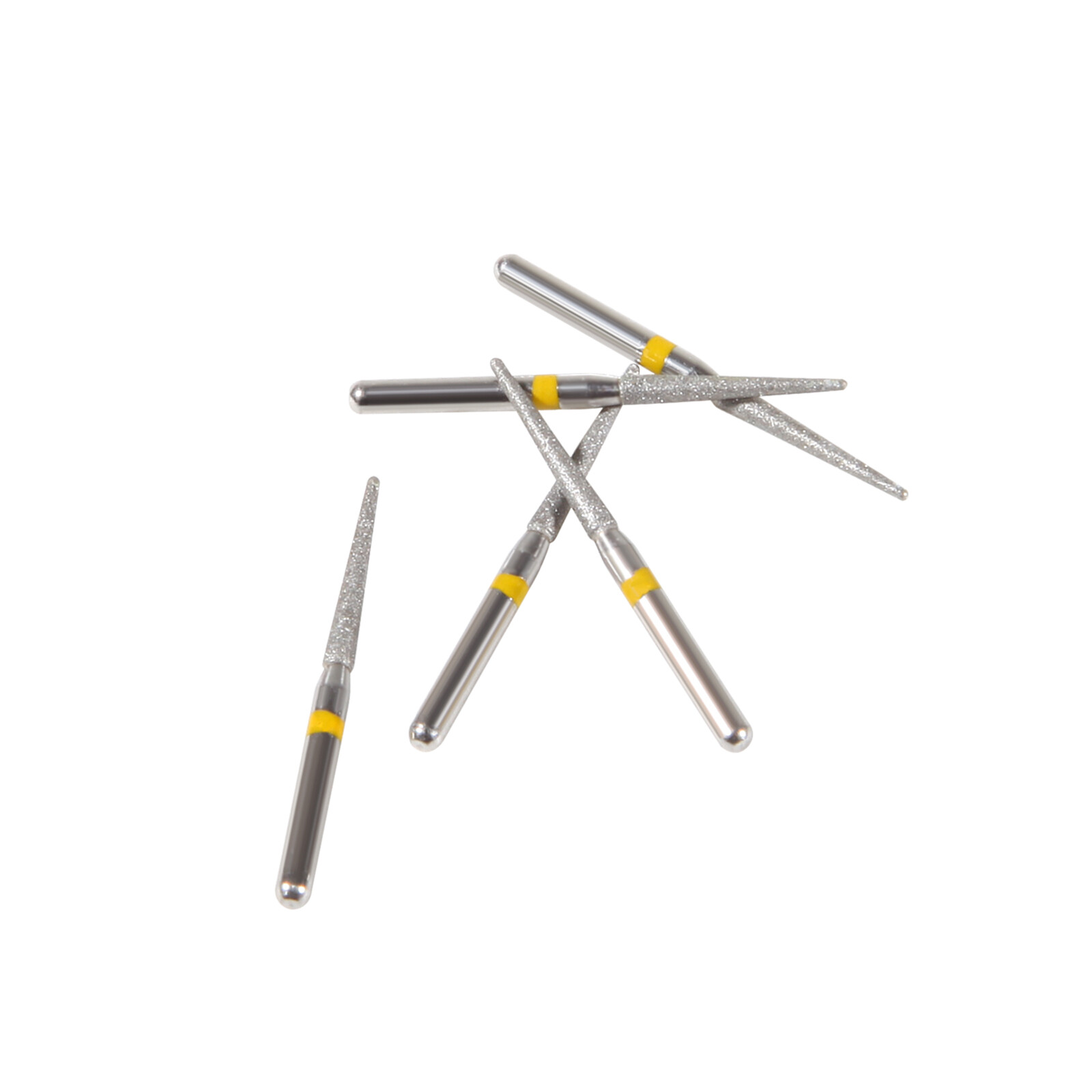 10packs Dental Diamond Burs FG1.6MM for High Speed Handpiece Extra Fine TR-11EF