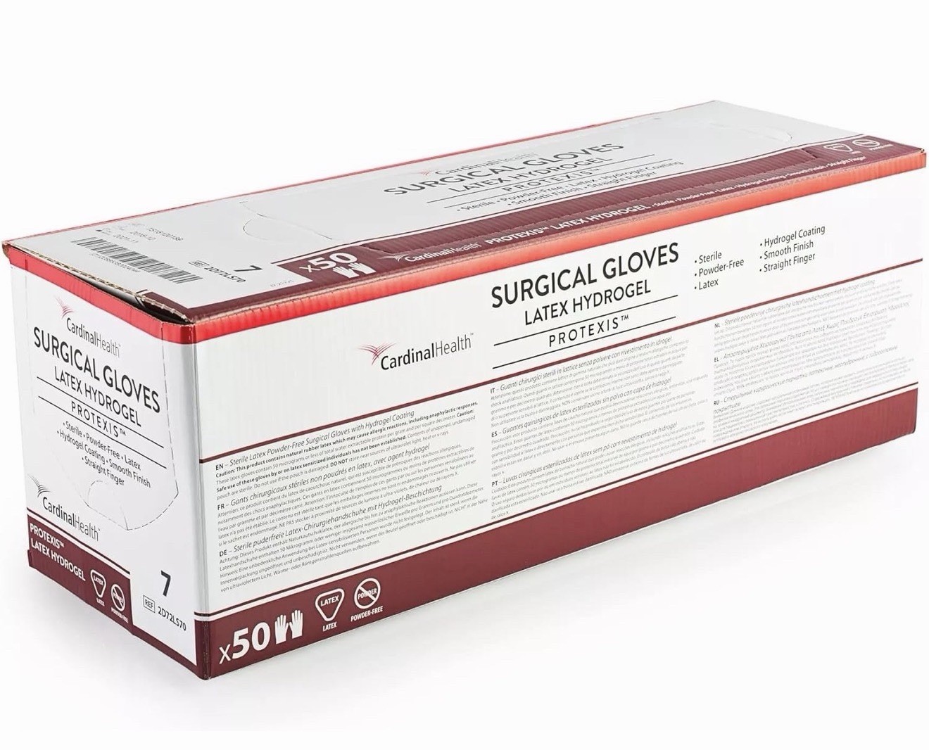 Cardinal Health Protexis Hydrogel Surgical Gloves Latex Powder-Free Size 7.5