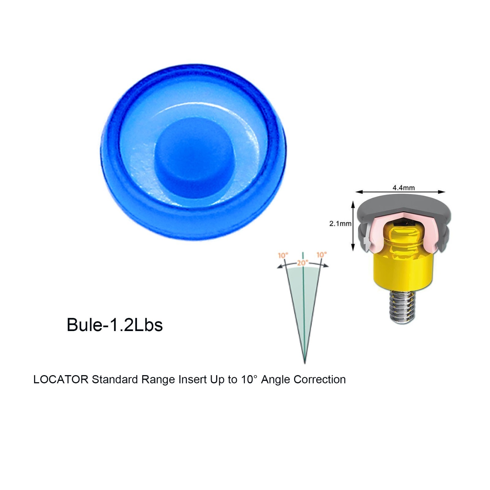 US Dental Locator attachment system Abutments fits Snucone Mini/Regular Implants
