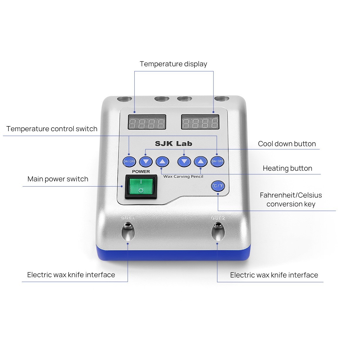Dental Vacuum Forming Former Machine Heat Thermoforming/Dental Wax Knife +2 Pen