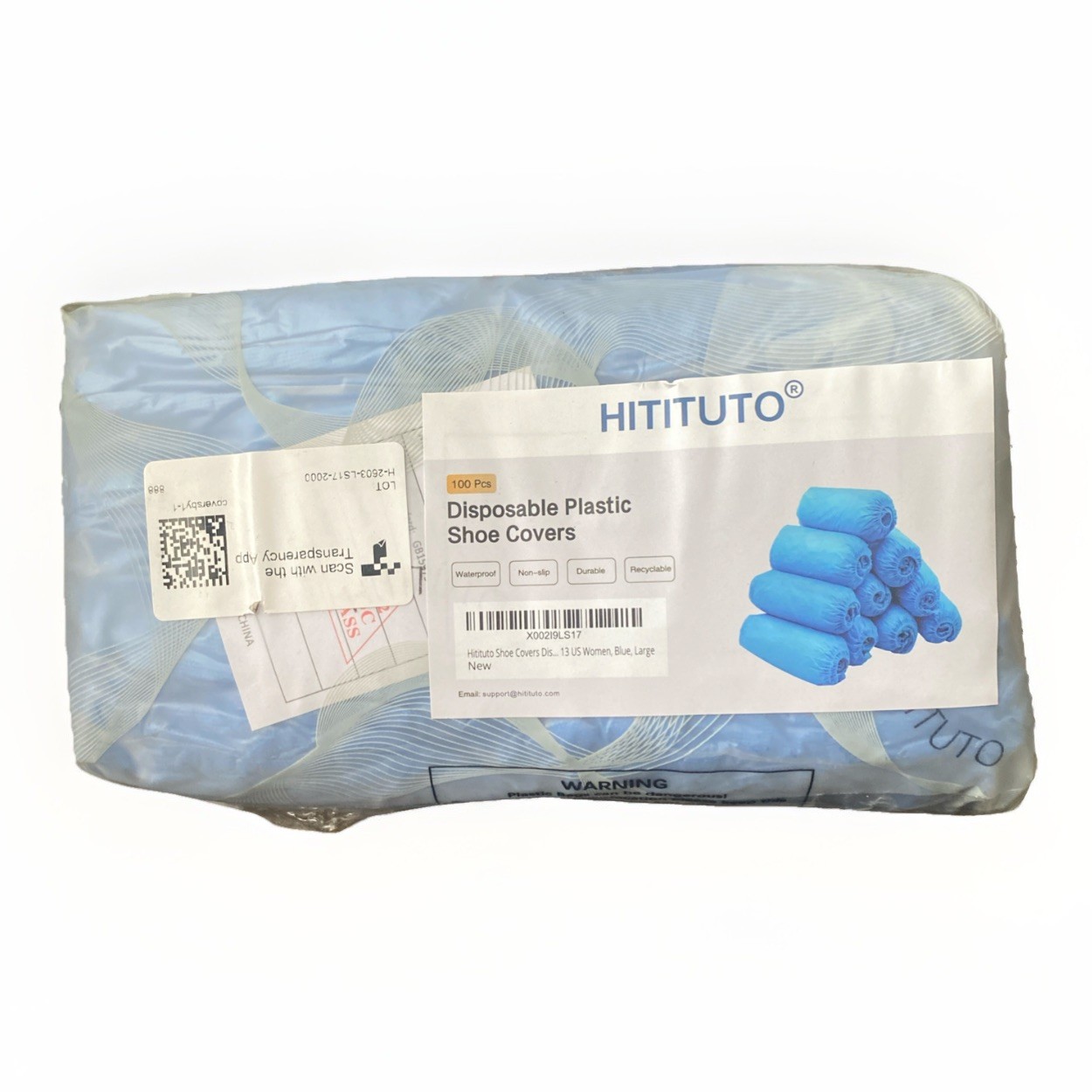 Hitituto Shoe Covers Disposable Non-slip for Indoors -100 Pieces (50 Pairs)