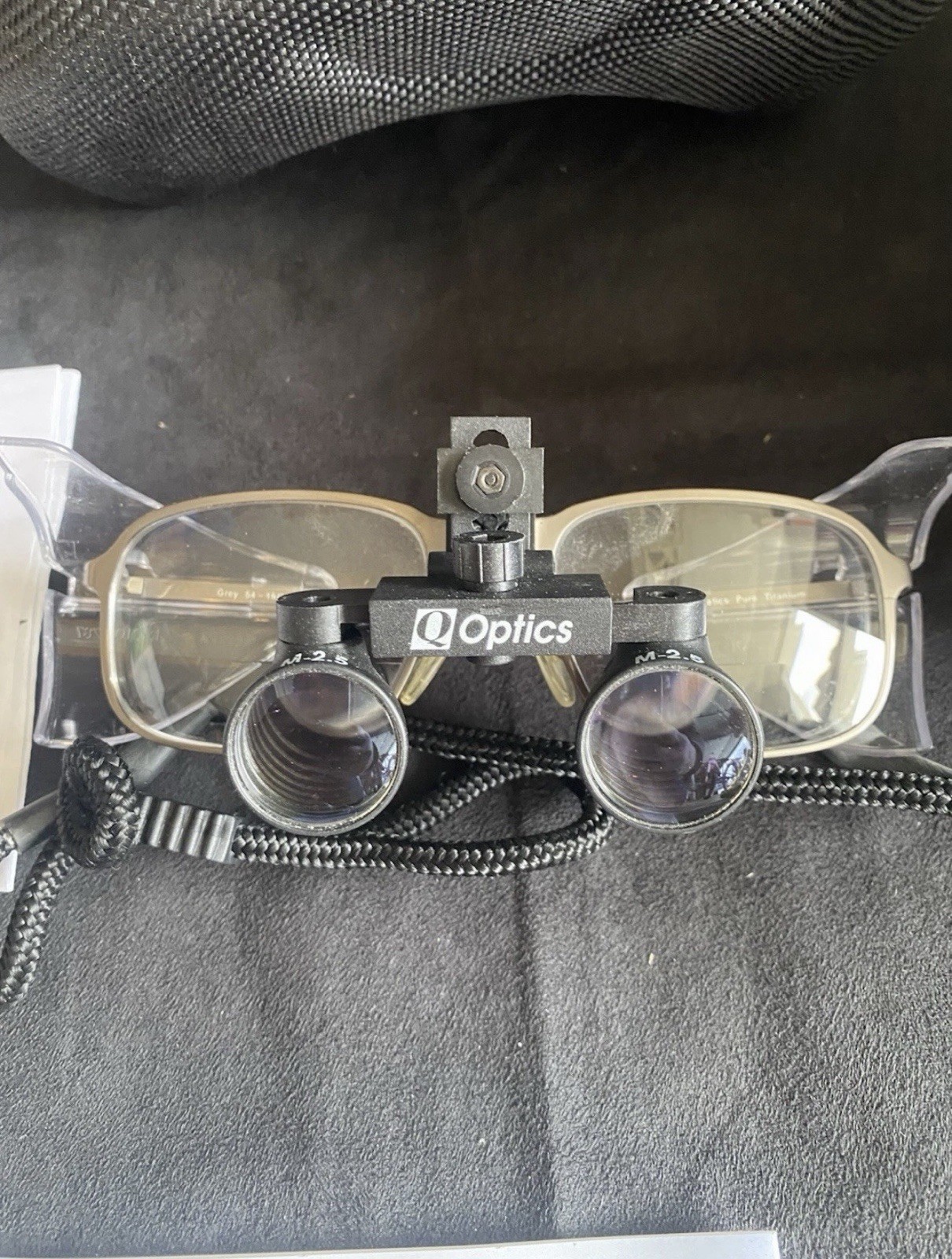 Q-Optics Dental Telescopic Loupes 2.5x Flip-Up with Case