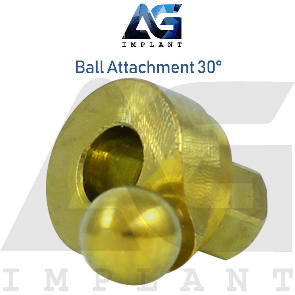 Angled 30° Ball Attachment Prosthetic System Internal Hex 2.42mm