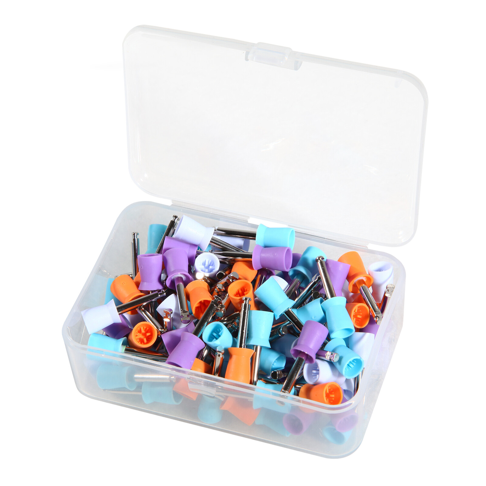 100 pcs/box Dental Rubber Prophy Tooth Polishing Cups brushes Tapered/Screw type
