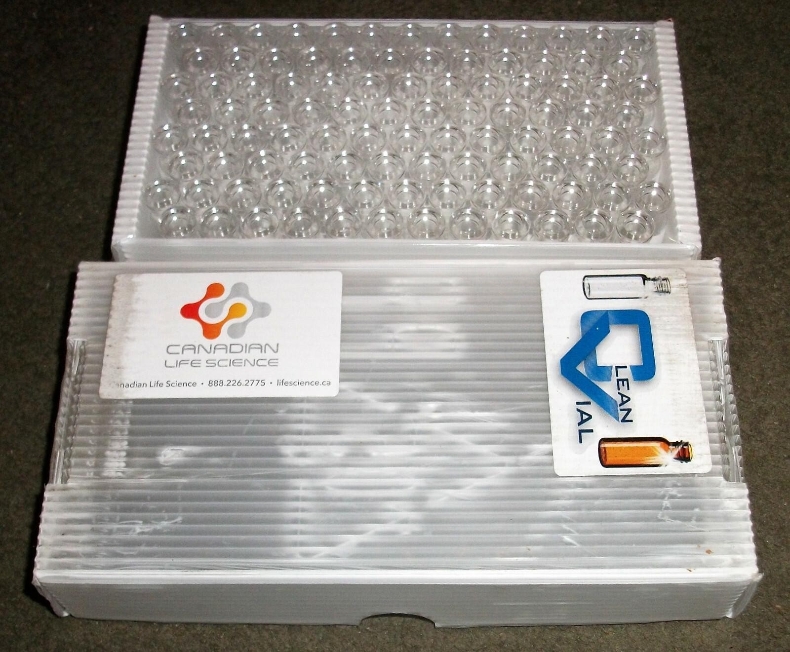 100 PACK CLEAN VIAL VT011LM-1232 2ml CLEAR LO CRIMP MARKING SPOT 11MM