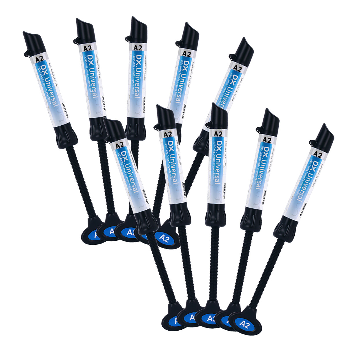 DENTEX Dental Universal A2 Resin Light Cure Hybrid Composite Refill Syringe USA