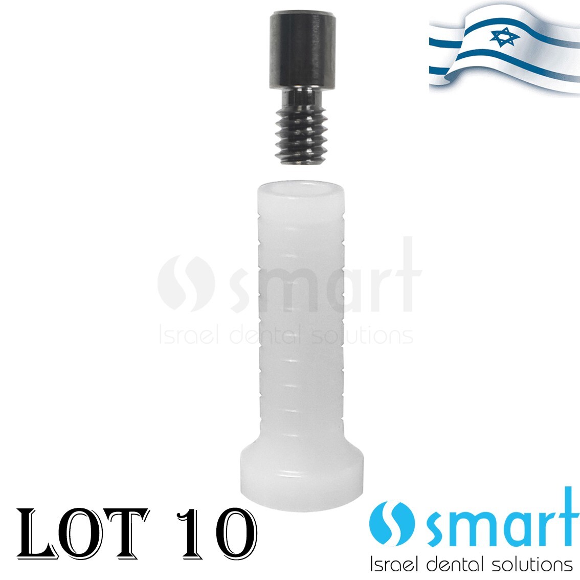 Lot x 10 New Multi Unit Plastic sleeve screw abutment 1.4 mm