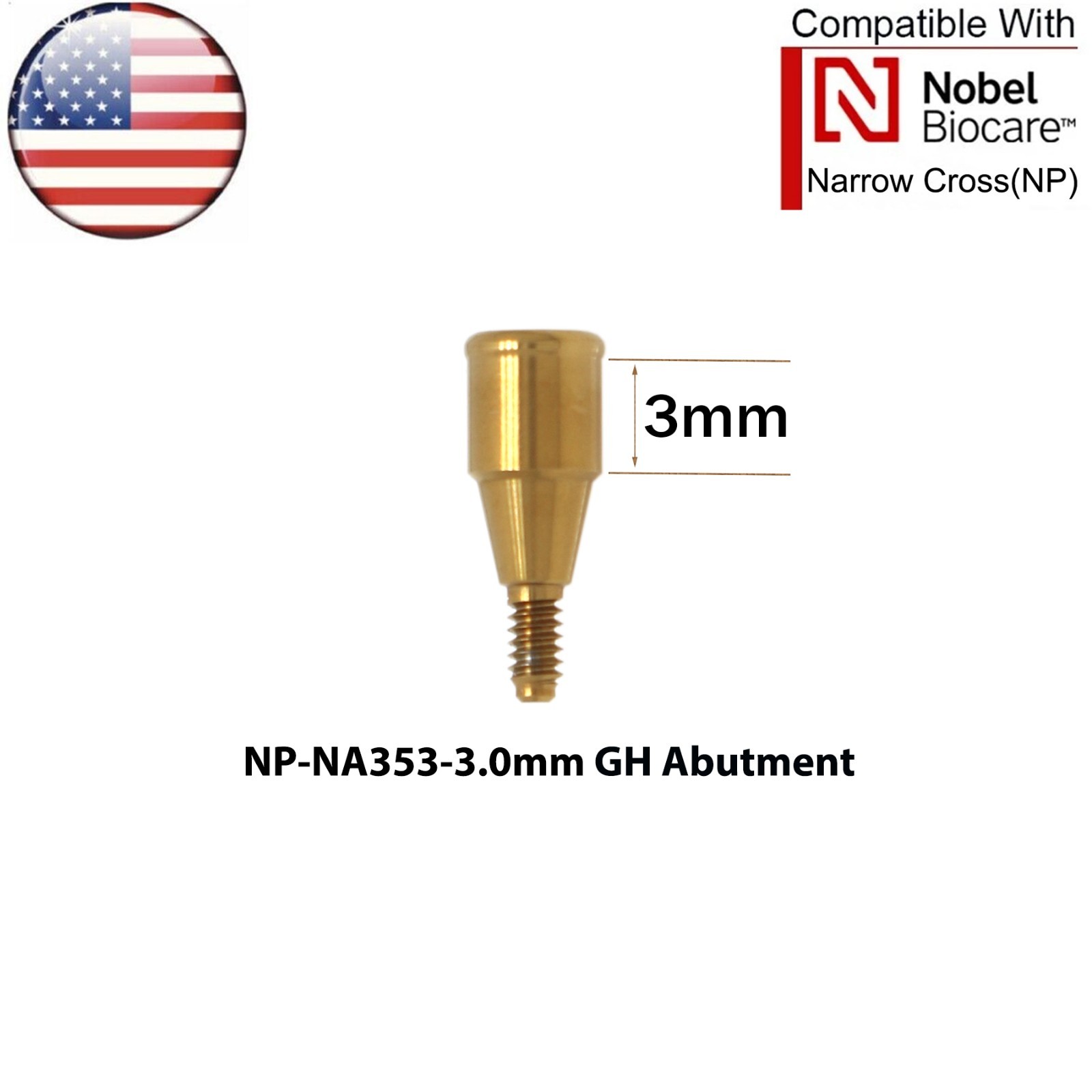 US For Nobel Active Locator Abutment Transfer Coping Open Closed Tray NP/RP
