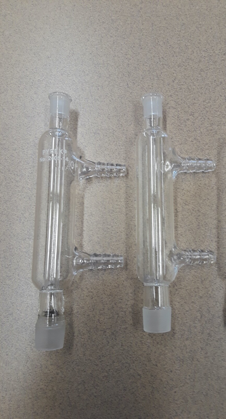 Reflux Condenser Jacketed PYREX, 2 pc, Standard Taper 14/10M, Cat # 2405-14 Kits