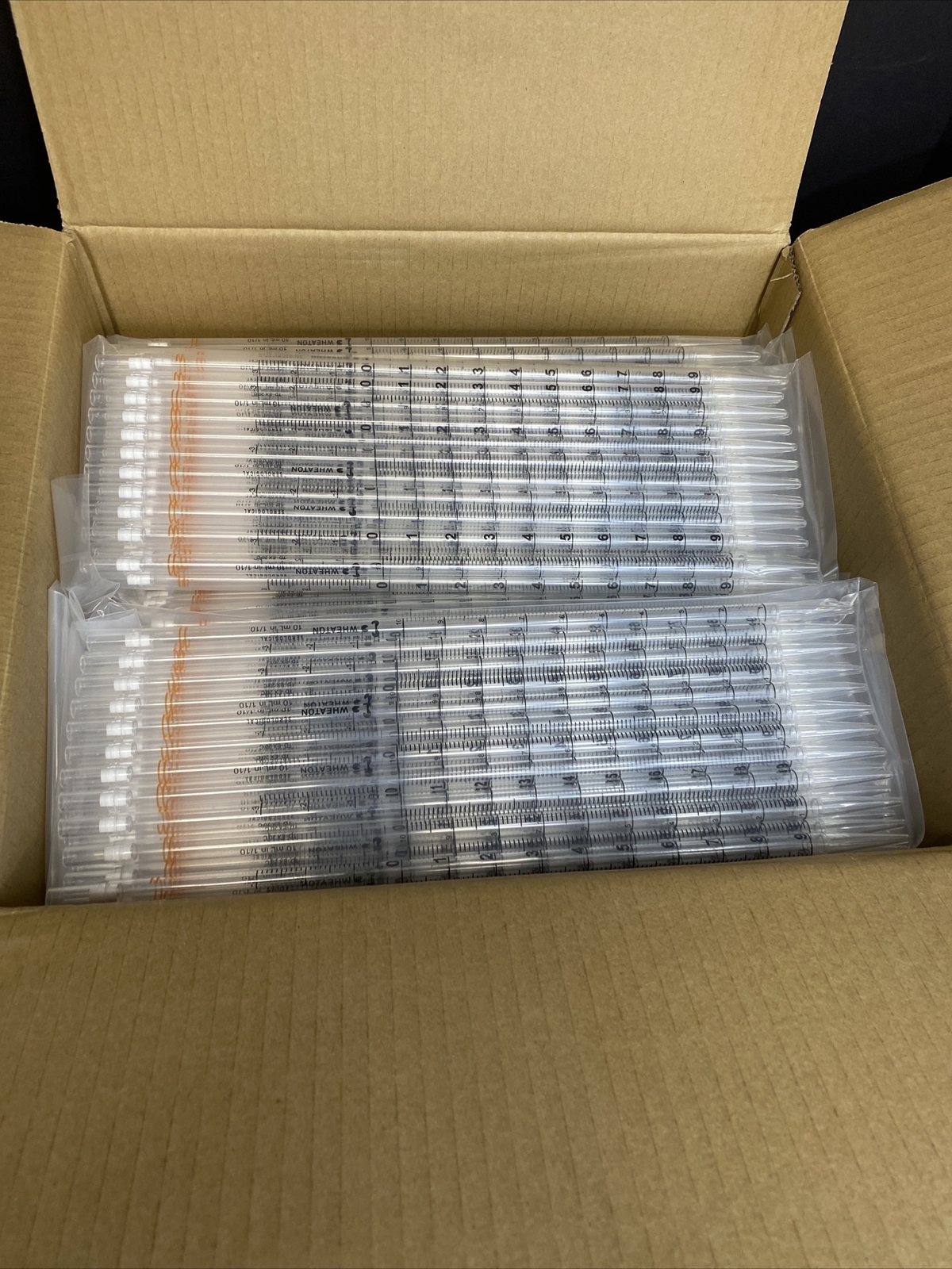 Wheaton Serological Pipette 10 ml Polystyrene Case of 500 Pipets