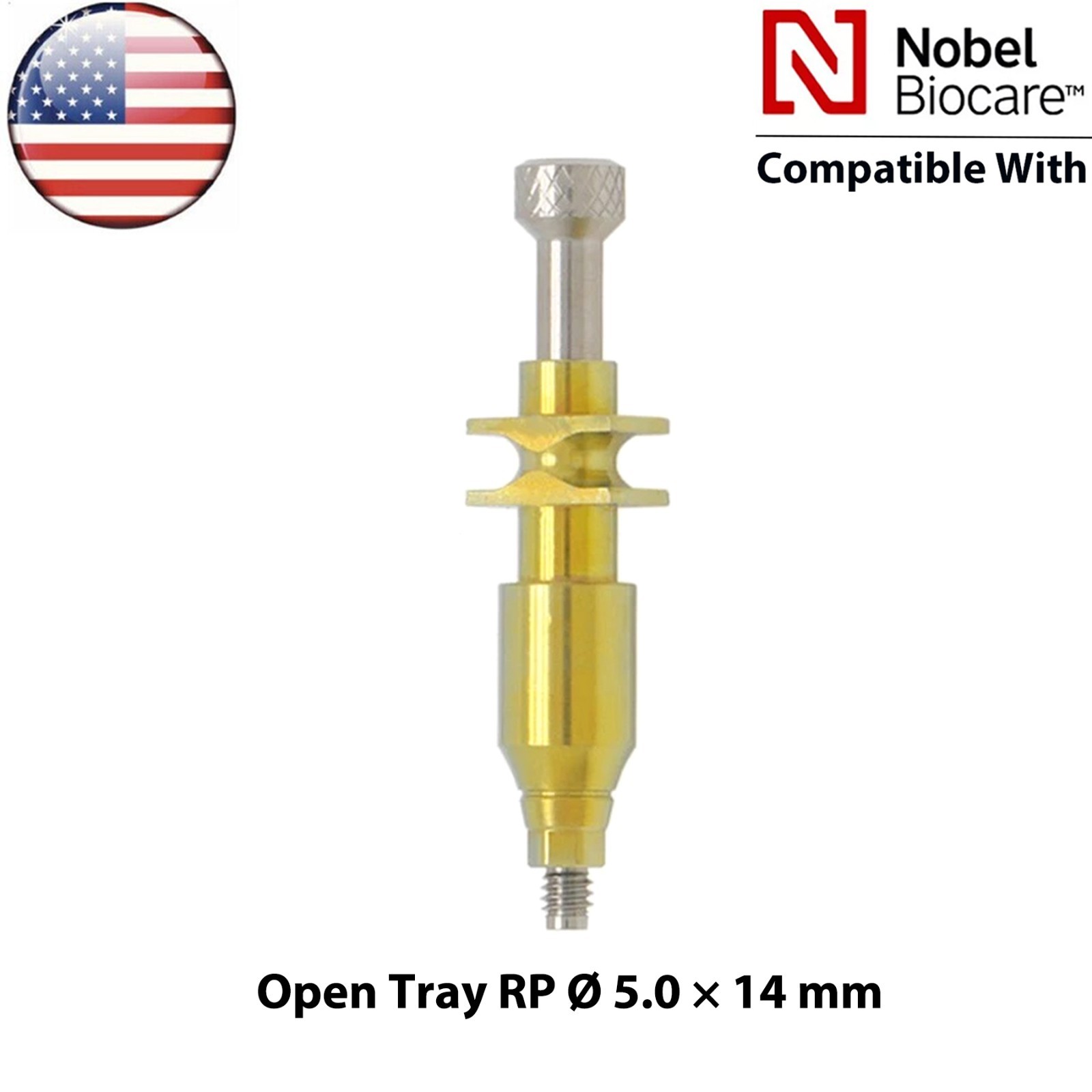 US Dental Impression Transfer Coping Open Close Tray RP/NP Lab Analog Fits Nobel
