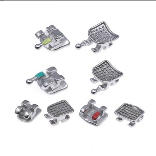 20 Sets Dental Brackets Metal Teeth Braces Mini Roth 022 345 Hooks Monoblock