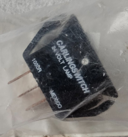 Remote 24 Volt Red Light ON/OFF Switch, DCI #2723