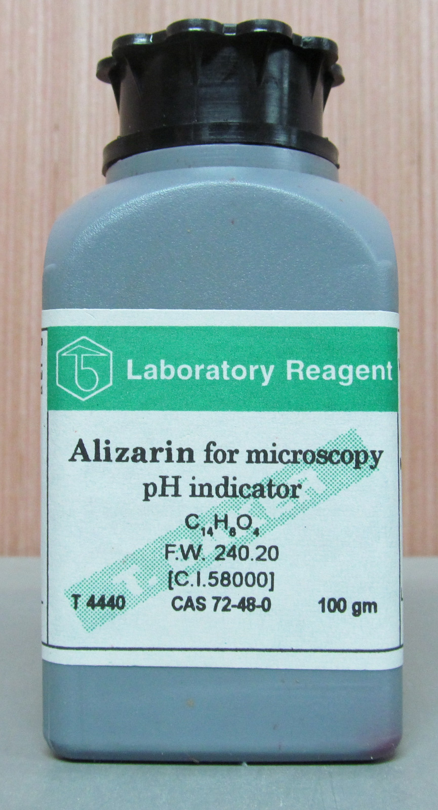Alizarin, pH Indicator, Reagent, 96+% (Dye Content), Certified, 100g