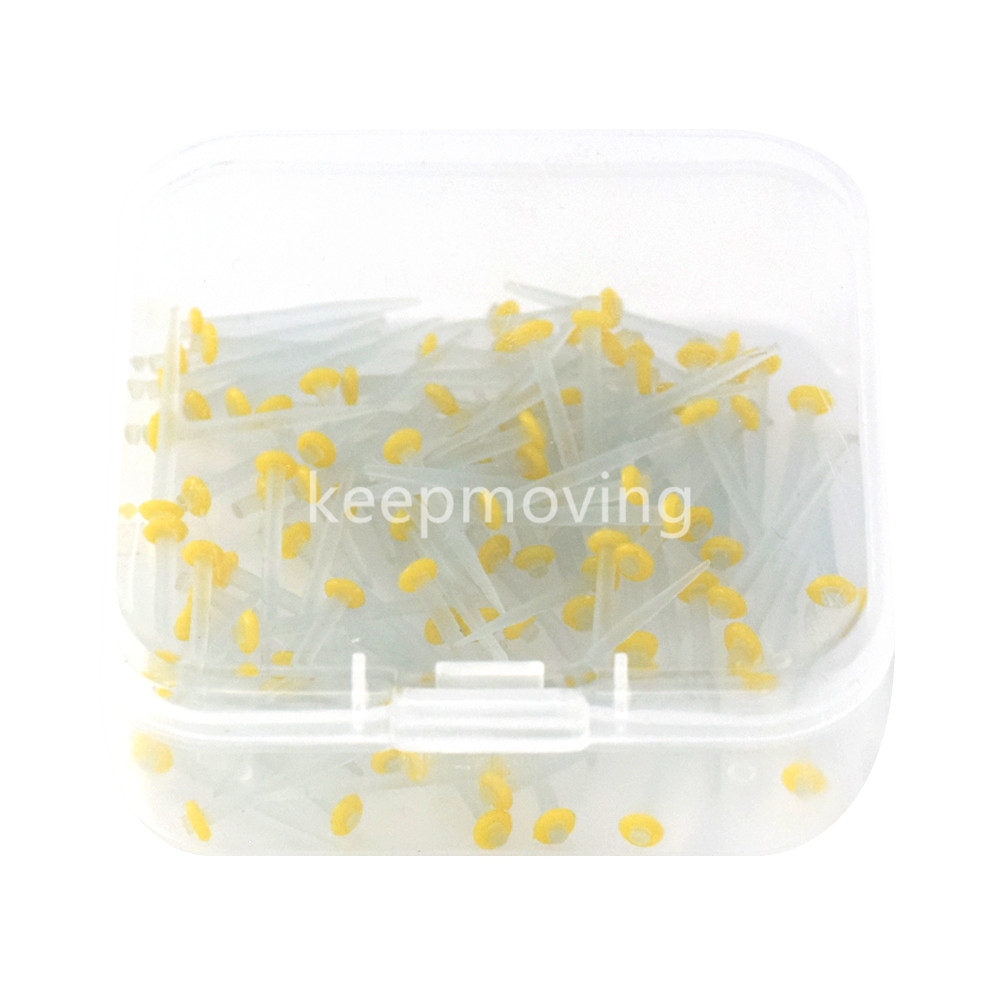 Dental Endodontic Fiber Post Resin Quartz Transparent Screw Thread 1.2mm Posts