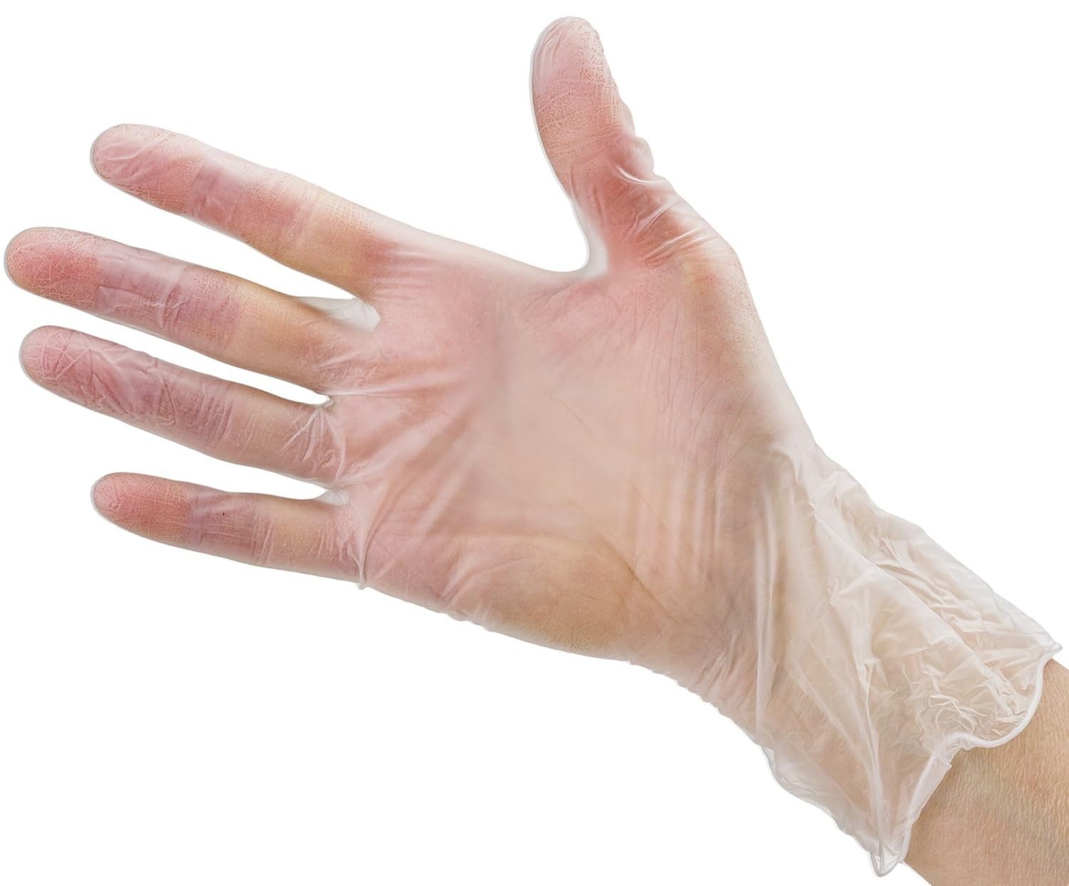 Latex-Free Clear Vinyl Gloves, Extra Large 100 Count – Heavy Duty Kitchen & C…