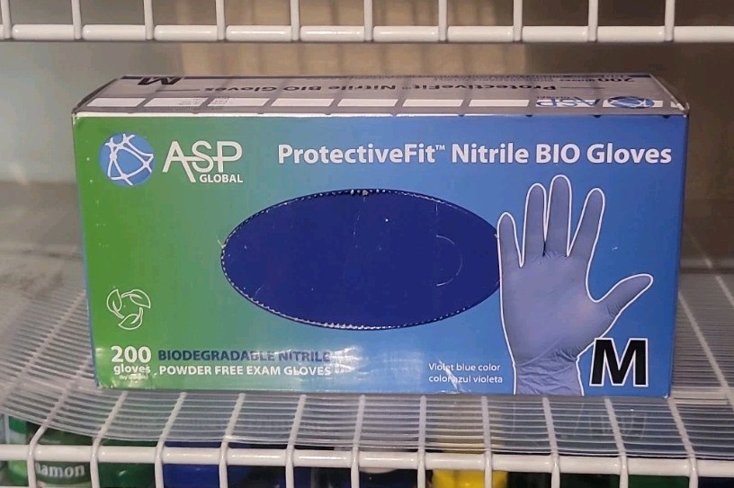 ASP Global ProtectiveFit Nitrile BIO Gloves 200 Medium Biodegradable Powder Free
