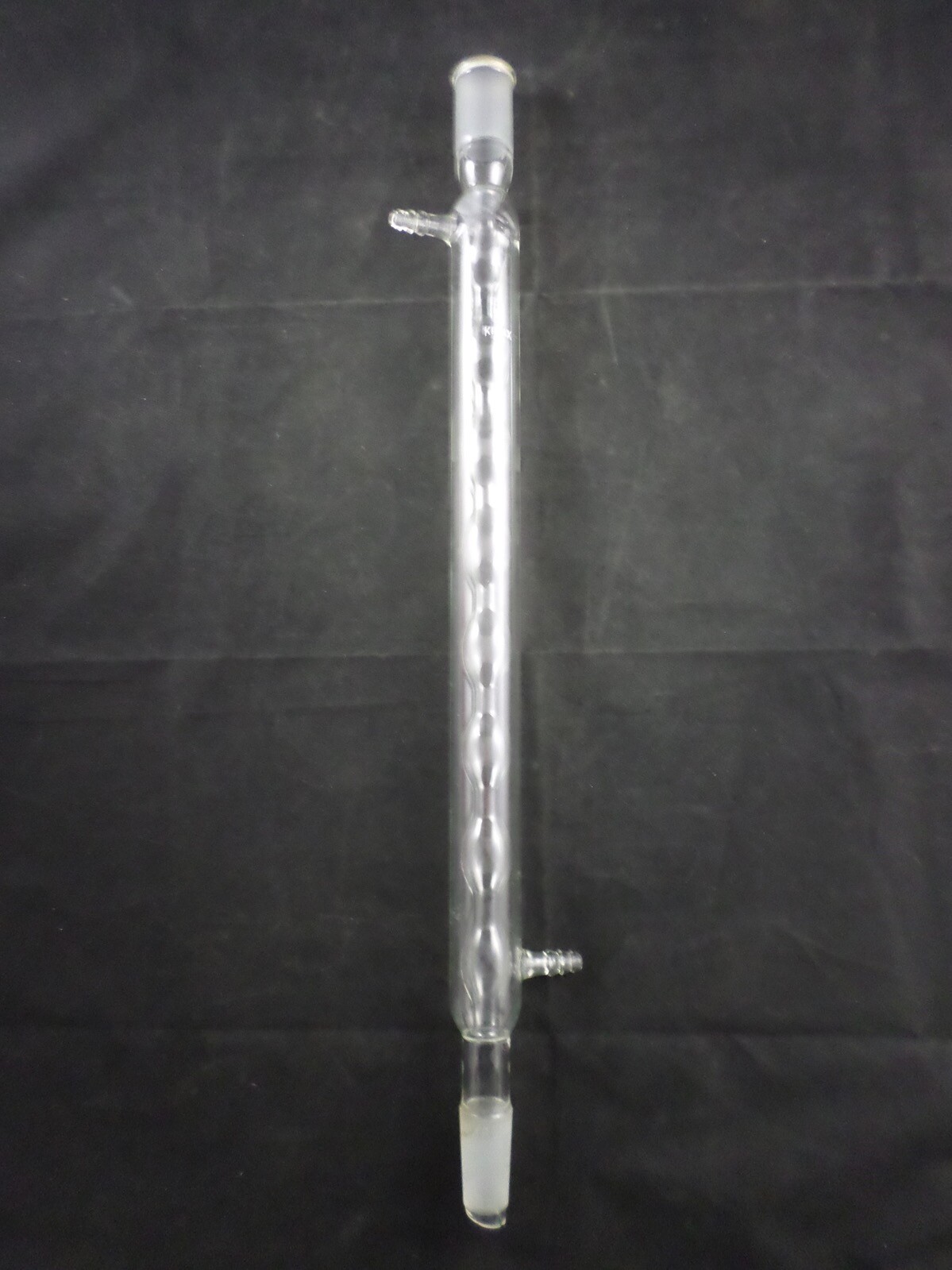 KIMAX Glass 400mm x 33mm 8-Bulb Allihn Condenser 24/40 Joint Barbed Adapter 1/PK