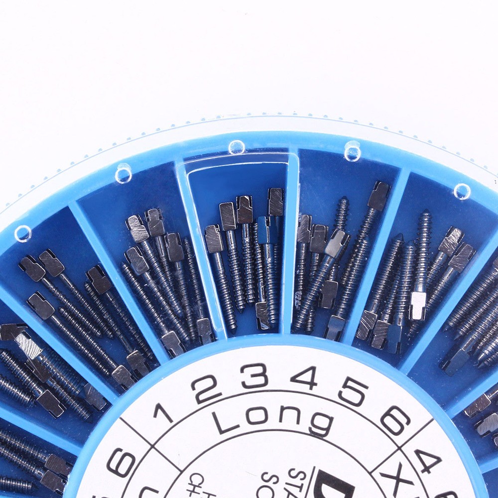 120/240PCS Dental Screw Post Authentic Complete Kit Gold 2 Key Wrench Tool