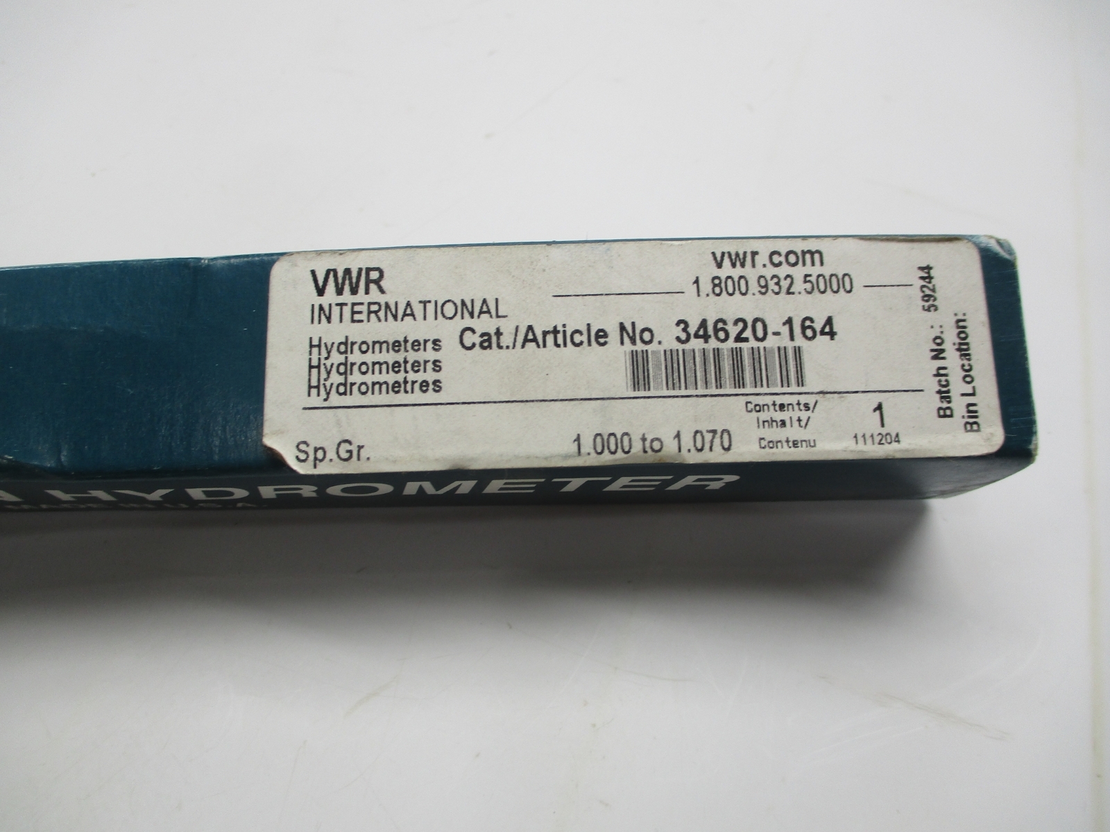 PRECISION HYDROMETER 34620-164 HYDROMETER NSMP