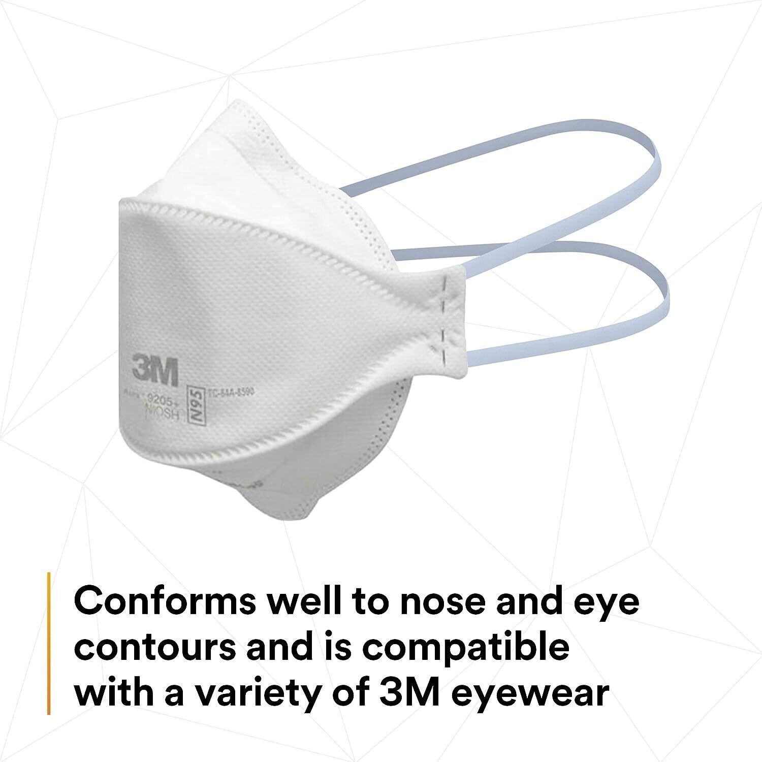 3M Aura 9205+ N95 Particulate Respirator Disposable Protective Mask 20PCS