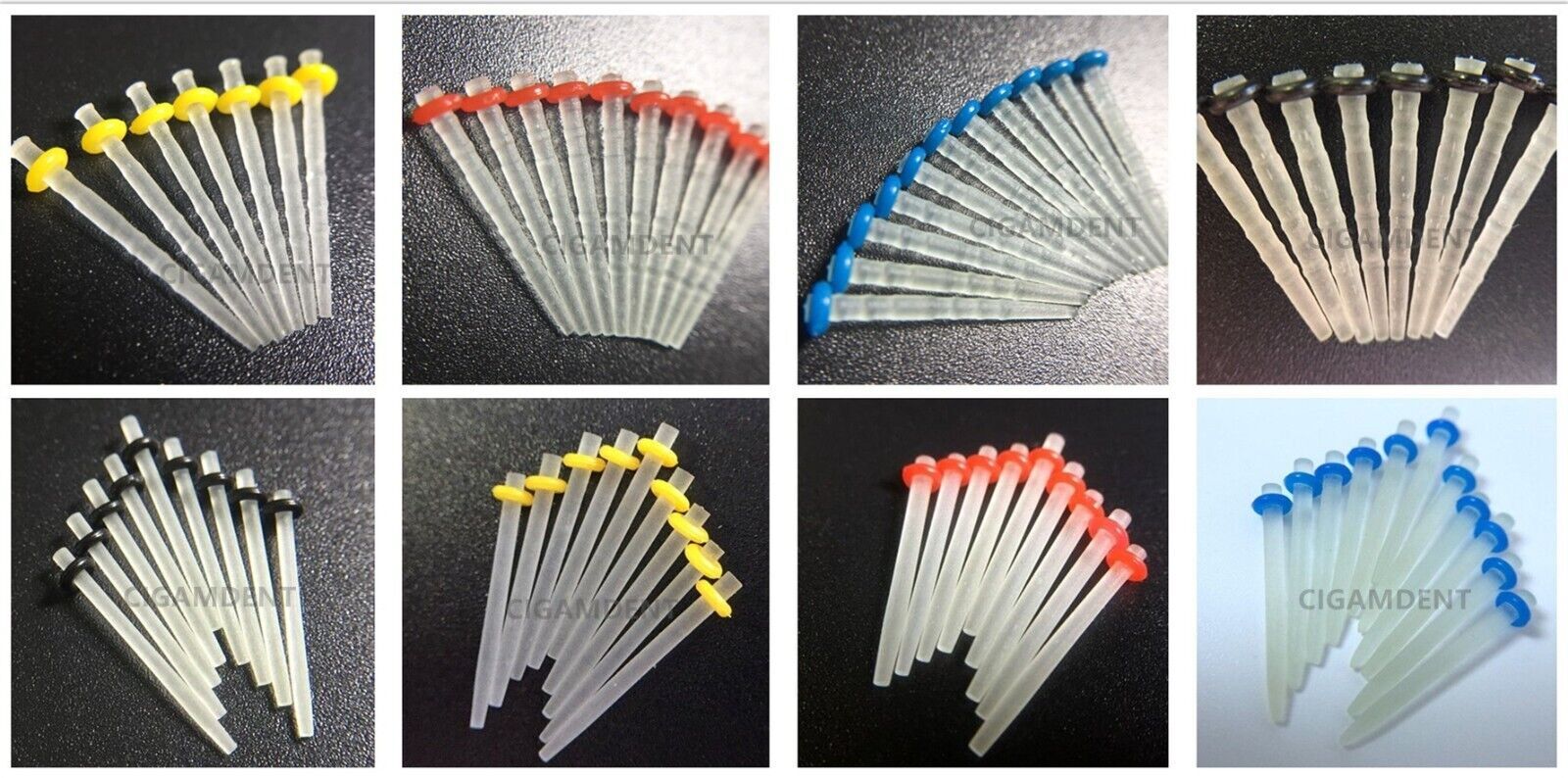 Dental Fiber Post Quartz Screw Glass Root Canal Pin 1.0mm 1.2mm 1.4mm 1.6mm 1.8m