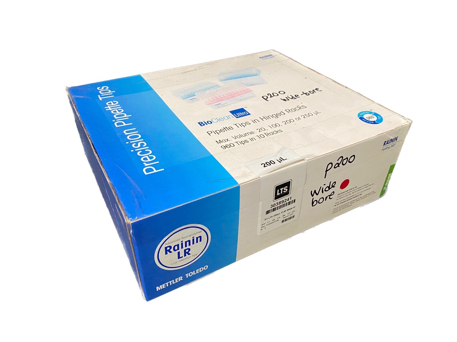 METTLER TOLEDO 200µL RT LTS LiteTouch Pipette Tips 30389241 (960/pk)