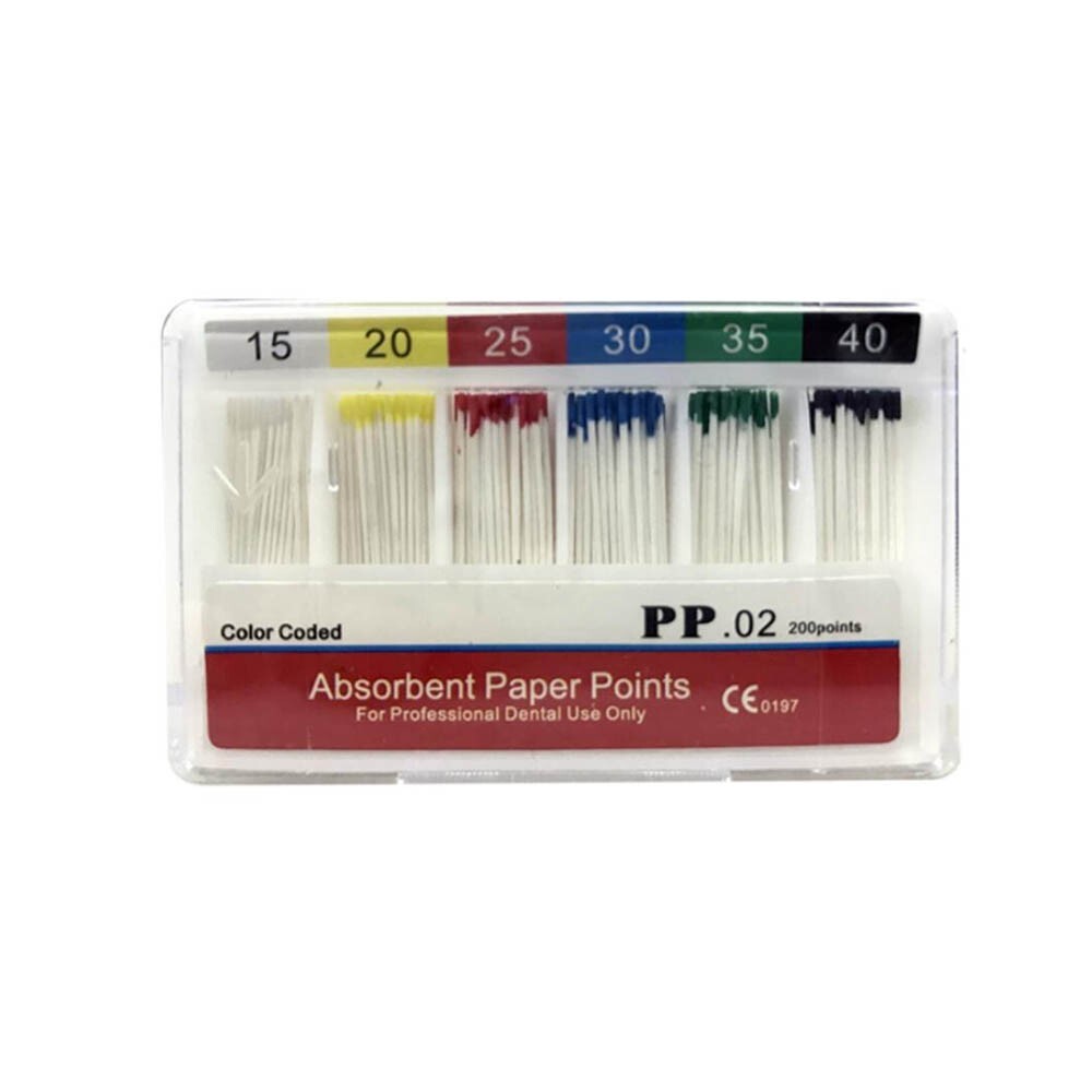 NEW 200pcs/pack 20Pack Dental Endo Root Absorbent Paper Points PP 0.02 15-40#