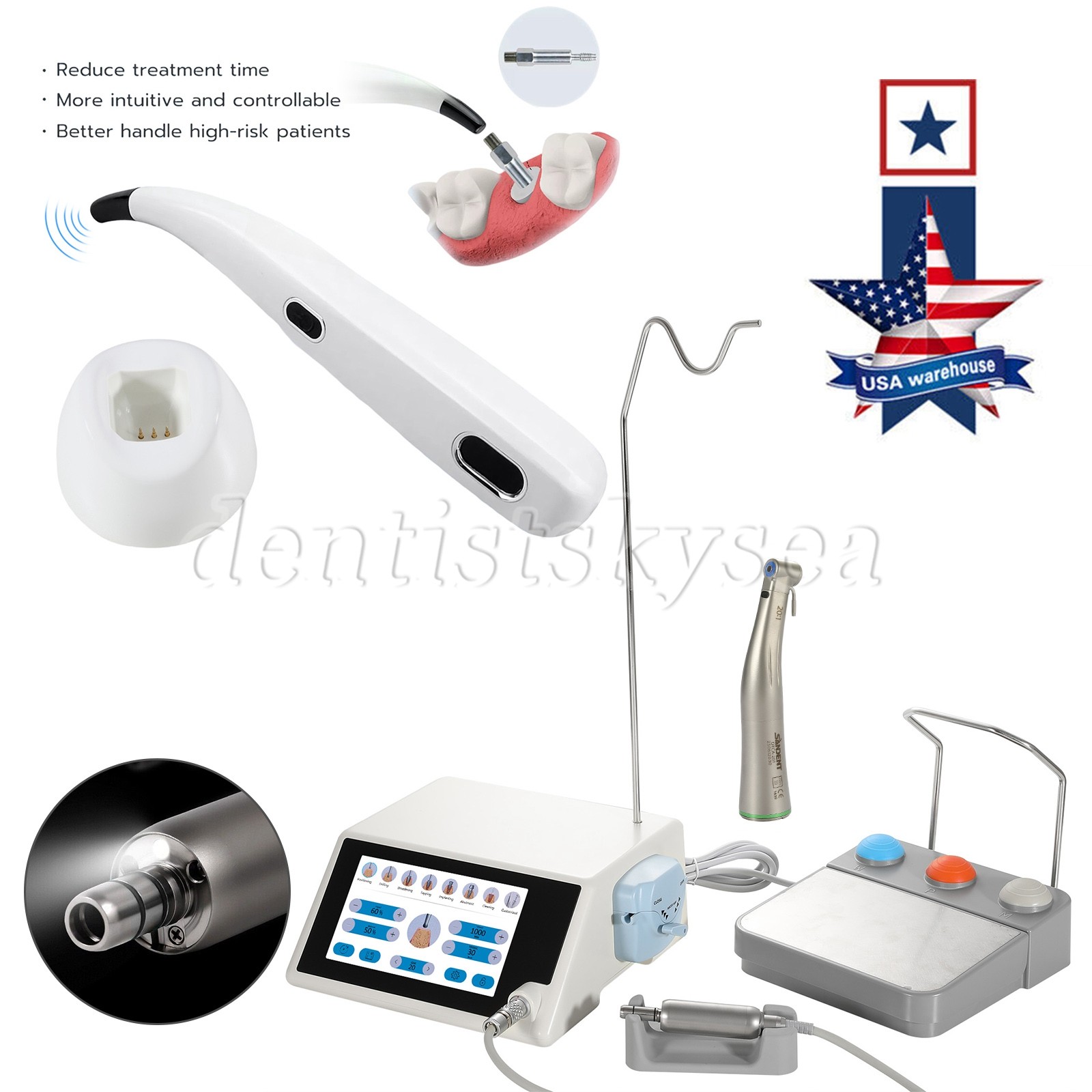 Monitor Osseointegration Stability Test / LED Implant Motor AC100-240V SANDENT