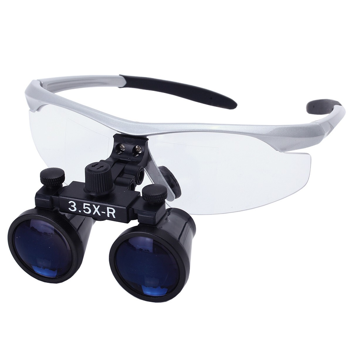 Dental 3.5X Surgical Magnifier Medical Binocular Loupes with LED Head Light