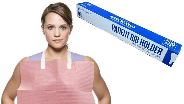 2500 Disposable Dental Bib Holders Straps for Adults, Kids Self Adhesive Straps