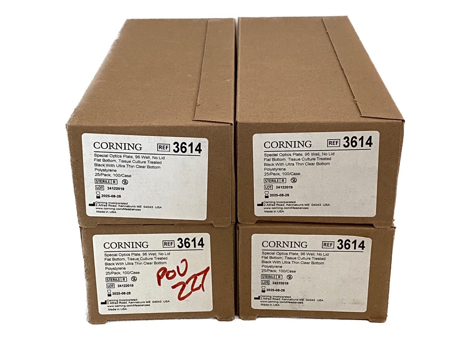 (100/Cs) CORNING 96-Well Special Optics TC-Treat Black MicroPlates 3614