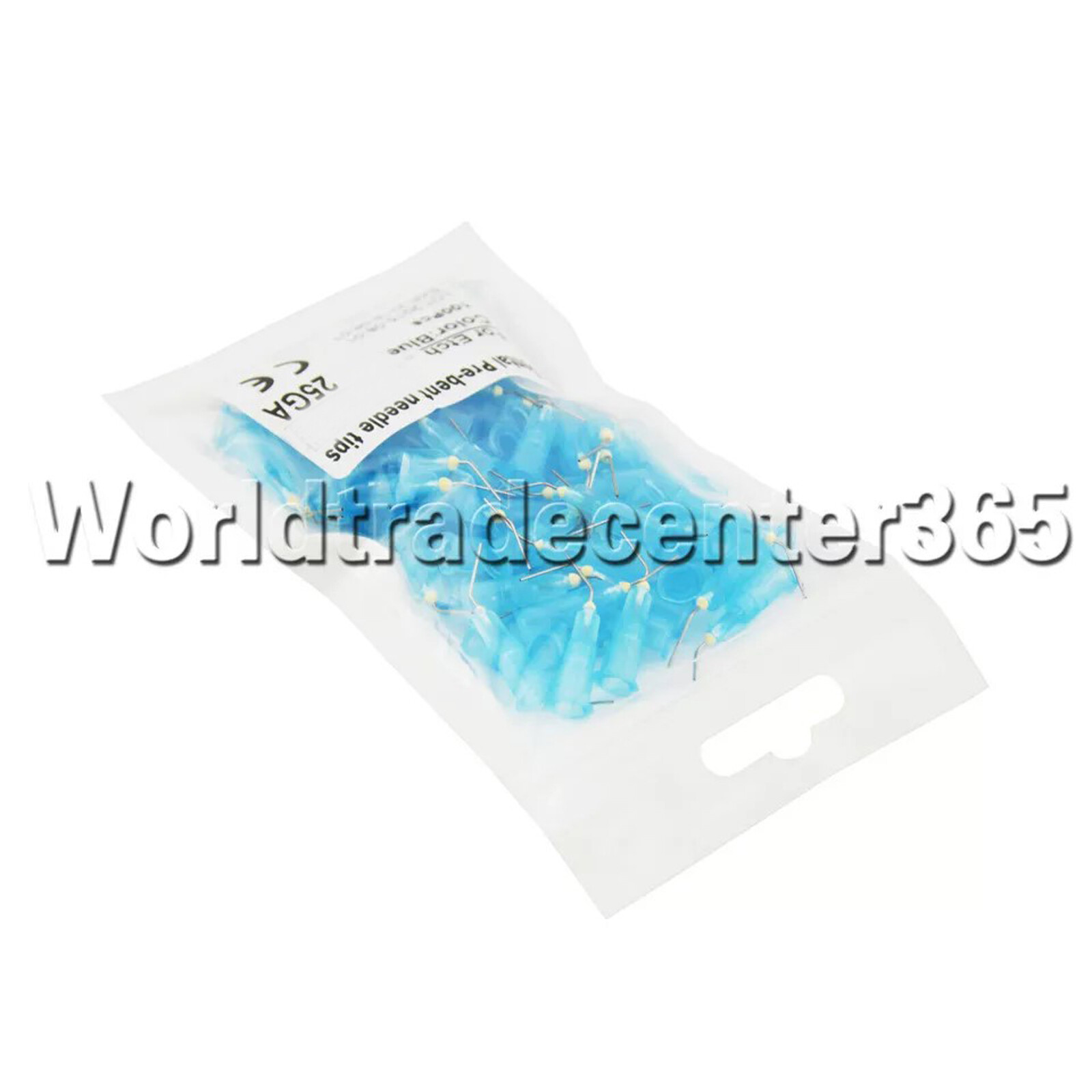 NEW 500PCS Dental PRE-BENT FLOW TIPS BULE For Etch Tips 25 GA