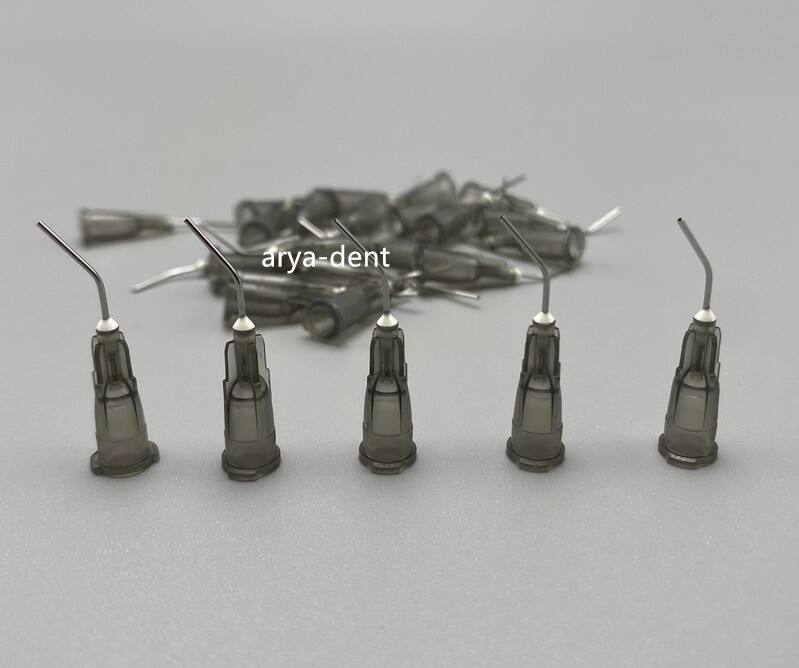 Dental Acid Etch Flow Prebent Needle tip for Irrigation Dispensing Syringe Tips