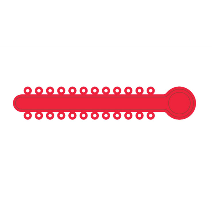 TOP STICKS Orthodontic Elastic Ligature Ties, Bright Pearl Red, 1008 Ties/Pk