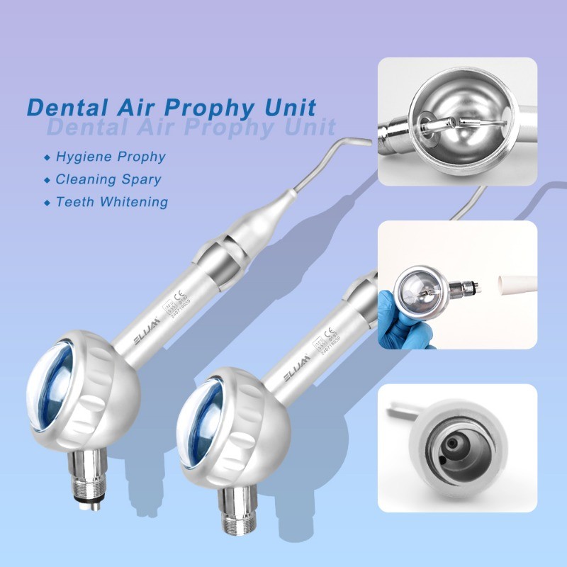 Dental Air Prophy Unit Air Driven Polisher for Teeth Cleaning & Stain Removal